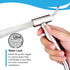 VRH FXVH0-0040ES Bidet Sprayer for Toilet and Baby Cloth Diaper Sprayer, Handheld Shattaf Bidet Spray for Toilet