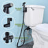 Senhozi Matte Black Toilet Bidet Sprayer, Sprayer Attachment with Stainless Steel Hose for Personal Hygiene, Handheld