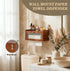 Wall Mount Paper Towel Holder, Wooden Paper Towel Dispenser for C-Fold Z-Fold Trifold Towel, Brown Bathroom Paper Towel