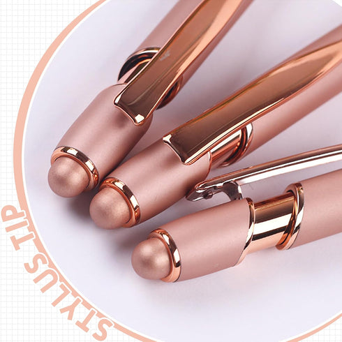 Stylus Pens for Touch Screens, 12 Pack Rose Gold Inspirational Pens, 1.0mm Medium Point BallPoint Pens - 12 Pcs
