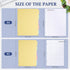 Filler Paper, 8.5” x 11” Lined Notebook Paper, 3 Holes College Rule with Dividers, 100gsm 260 Pages A4 Loose Leaf