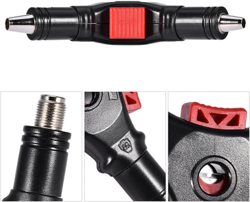 3 in 1 F Plug Coaxial Compression Tool, Coax Cable Stripper for Digital TV Installation Fitting Tool