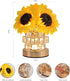 Lamp,3-Colour Dimming AIHYING Sunflowers Flower Lamp,Rechargeable Cordless Touch Infinitely Small Night Light,Crystal