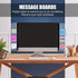 Office Desk Accessories 2pcs Multifunction Computer Monitor Memo Board, Transparent Side Panel with Phone Holder