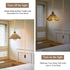 FEYAIM E26/E27 16.7ft Bulb) Plug in Pendant Light, Socket Hanging Lights, Hand Woven Hemp Rope Shade Cable with Switch