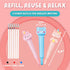 BUNMO Cute Pens - Squishy Fun Pens with Soft Grip & 6 Colorful Refills - Gifts for Tweens (3 Pack)