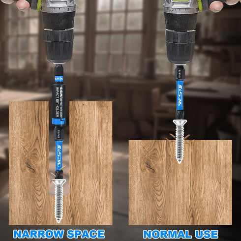 27PCS Phillips Bits #2 Impact, 1" and 2" Long, Magnetic Drill Bits, 1/4 Inch Hex Shank, S2 Alloy Steel