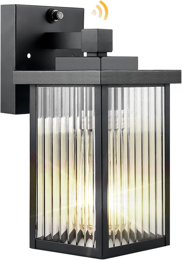 Dusk to Dawn Outdoor Lighting, Waterproof Outdoor Porch Light with Tempered Glass,