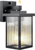 Dusk to Dawn Outdoor Lighting, Waterproof Outdoor Porch Light with Tempered Glass,