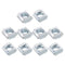 uxcell T Nuts 50pcs - Nickel Plated Carbon Steel M6 Hammer Head Fastener, 2020 Series Sliding T Slot Bolts for Aluminum