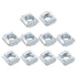 uxcell T Nuts 50pcs - Nickel Plated Carbon Steel M6 Hammer Head Fastener, 2020 Series Sliding T Slot Bolts for Aluminum