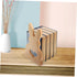 TEHAUX Charming Rabbit Bookends for Desk Organization Adorable Bunny Design for Home Offices and Shelves Beech Material