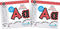 Barker Creek 4" Letter Pop-Outs 2-Pack, Colorful Letters for Bulletin Boards, 510 Upper & Lowercase Letters