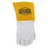 IRONCAT 6141 Kidskin TIG Welding Gloves, Medium, Kevlar Thread with 4 in. Gold Cuff