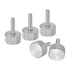 uxcell M3x12mm Knurled Thumb Screws, 5pcs 304 Stainless Steel Fully Threaded Fasteners Grip Knobs