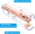 PATIKIL Acrylic Stapler, Portable Stylish Manual Desktop Stapler for Classroom, Home, Office Desk, Rose Gold