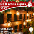 SOLROS STUDIO 10FT G40 Bulb, LED Outdoor String Lights - Waterproof Patio Lights Shatterproof Edison Globe Connectable