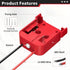 Kzreect 18V 12 1 Pack Battery Adapter with Switch, Over-Discharge Protection, Compatible with Milwaukee