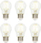 Westinghouse 5316620 4.5 Watt A15 Dimmable Clear Filament LED Light Bulb, 40 Watt Equivalent, 6 Pack