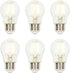 Westinghouse 5316620 4.5 Watt A15 Dimmable Clear Filament LED Light Bulb, 40 Watt Equivalent, 6 Pack