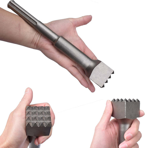 9 1/4 Inch SDS Max Bushing Tool, 1 1/2 Inch 16 Tips Bushing Hammer Head for Demolition Hammer