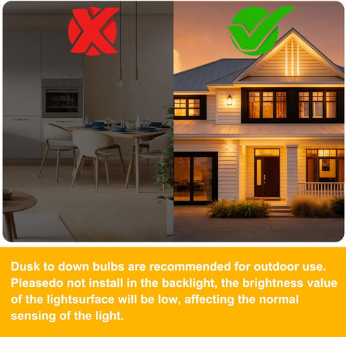 4 Pack A19 Bulbs 60W 9W, Bulb, Bulb 2700K,E26 DAYBETTER Dusk to Dawn Light Outdoor, Equivalent, Energy Efficient Light