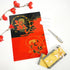 Plastic File Folder, Japanese Wind God and Thunder God Design, Clear Pockets, A4 Size (6 Packs, Bulk)