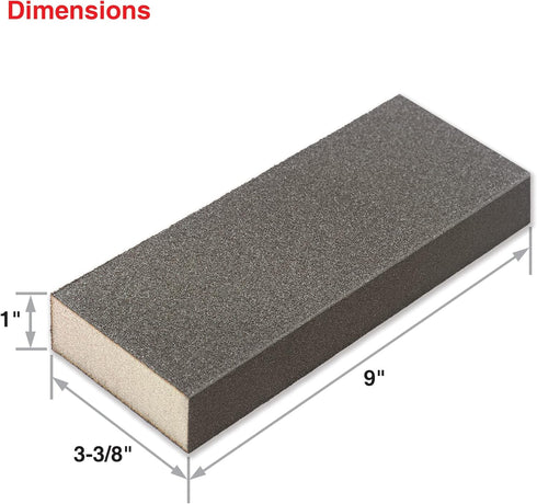 IVY Classic 42040-6 6-Pack Medium/Fine Drywall XL Sanding Sponge, Flex-Abrasive