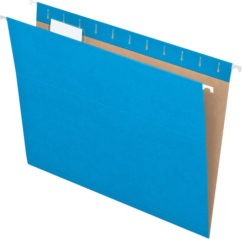 Pendaflex Recycled Hanging Folders, Blue, Letter Size, 1/5 Cut, 25/BX (81603)