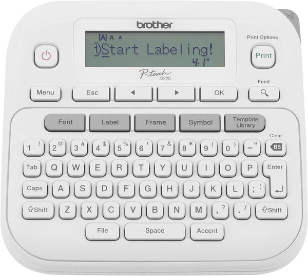 Brother P-Touch Label Maker, PTD220, Portable Thermal Inkless Printer for Home & Office Organization