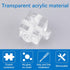 8Pcs INCREWAY Acrylic Cube Corner Code Connectors Square Acrylic Corner Code Support Shelf Corner Brace Right Angle