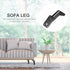 Luxshiny Iron Furniture Legs Oblique Design Cabinet Sofa Support Feet for Bed Desk Wardrobe Tv Stand with Moisture
