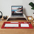 Large Red Mouse Pad XL, Japan Cherry Blossom Extended Anime Gaming Pad, Non-Slip Rubber Base, 31.5'' X 12''