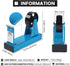 U.S. Solid Desktop Multi-Roll Tape Dispenser, 1.5 Inch Wide, 1 or 3 Inch Core, Iron, Blue