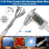 220FT 1/16" 304 Wire Rope Kit - String Light Hanging Kit Vinyl Coated Stainless Steel Cable with Turnbuckles for String