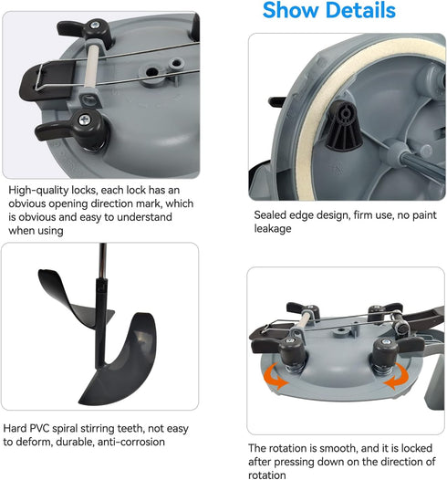 XINHNMUU 2 4L PCS Mixing Mate Paint Lid Kit, Paint Can Pouring Spout with Better Sealing Effect, Universal Paint