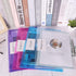 EOOUT 48pcs Clear Document Folders, Plastic Envelopes with Snap Button Closure, Letter/A4 Size, 8 Colors