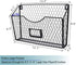 6 PAG Pockets Hanging File Holder Wall Mount Mail Organizer Metal Chicken Wire Magazine Rack with Tag Slot, Black