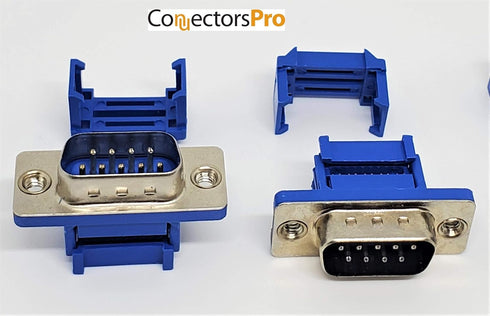 PC Accessories Connectors Pro 10-Pack - 2.54mm DB9 Male IDC Crimp Connector for 1.27mm Flat Ribbon Cable