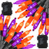 Dazzle Bright Purple and Orange Halloween Lights, 2 Pack Total 100LED 32FT Waterproof Mini String Lights for Decorations
