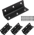 L Bracket, Heavy Duty Corner Brace, 4 Pack 3.2" Metal Shelf Bracket