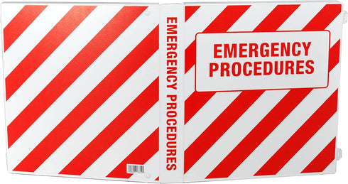 UniKeep Emergency Procedures Binder, 1.5 Inch Spine with Metal D-Rings for Document Organization