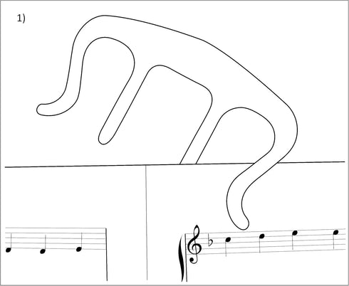 Music Book Clip, Page Holder for Sheet Music Stands & Pianos