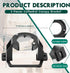 Zonon 2 Pcs Ceiling Fan Mounting Bracket Ceiling Fan Mounting Kits Ceiling Fan Parts for Cathedral Canopy Living Room, Black (without Wire)