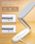 2000mAh 3 180 Foldable Desk Lamp, Rechargeable Portable LED Light with Adjustable Brightness, Rotatable Eye-Caring Mini