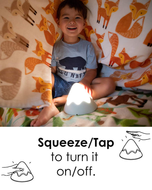 DesignNest Dimmable, Snow Mountain Baby Night Light, Tap Squeeze Touch Control with Timer, Soft Eye Caring