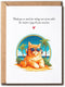 NHBDesigns Thank You Card - Vacation Cat - Fun Thanks - Keepsake For