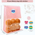 SixWeKit 50 Pack 11" 8.66" 4.33" Bakery Bags with Window, x x Reusable Large Kraft Paper Bread Bag with Tin Tie, Bread