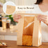 Foranda 200 Pack (8.3x3.513 Inches) Paper Bread Bags for Sourdough, Large Bread Bags with Tabs for Homemade Bread Round