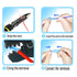 50PCS Nylon Spade Quick Disconnect Connectors Kit 22-10 AWG Male and Female Electrical Wire Crimp Terminals